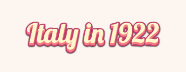Italy in 1922